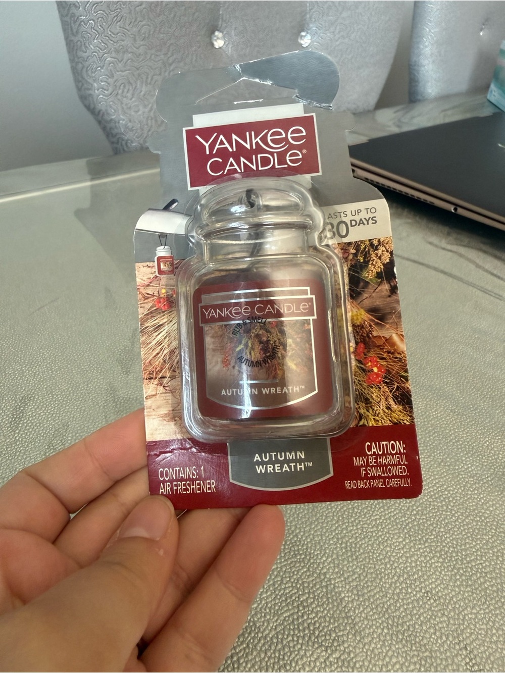 Yankee Candle Autumn Wreath Red Car Air Freshener